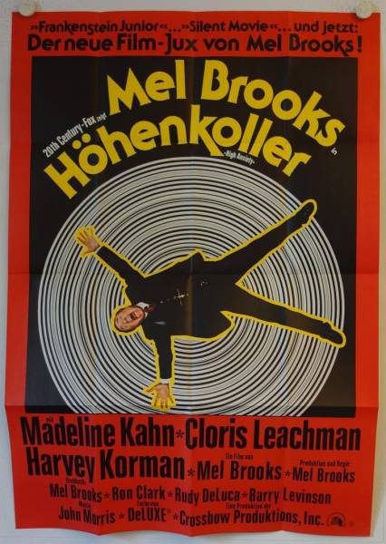 High Anxiety original release german double-panel movie poster